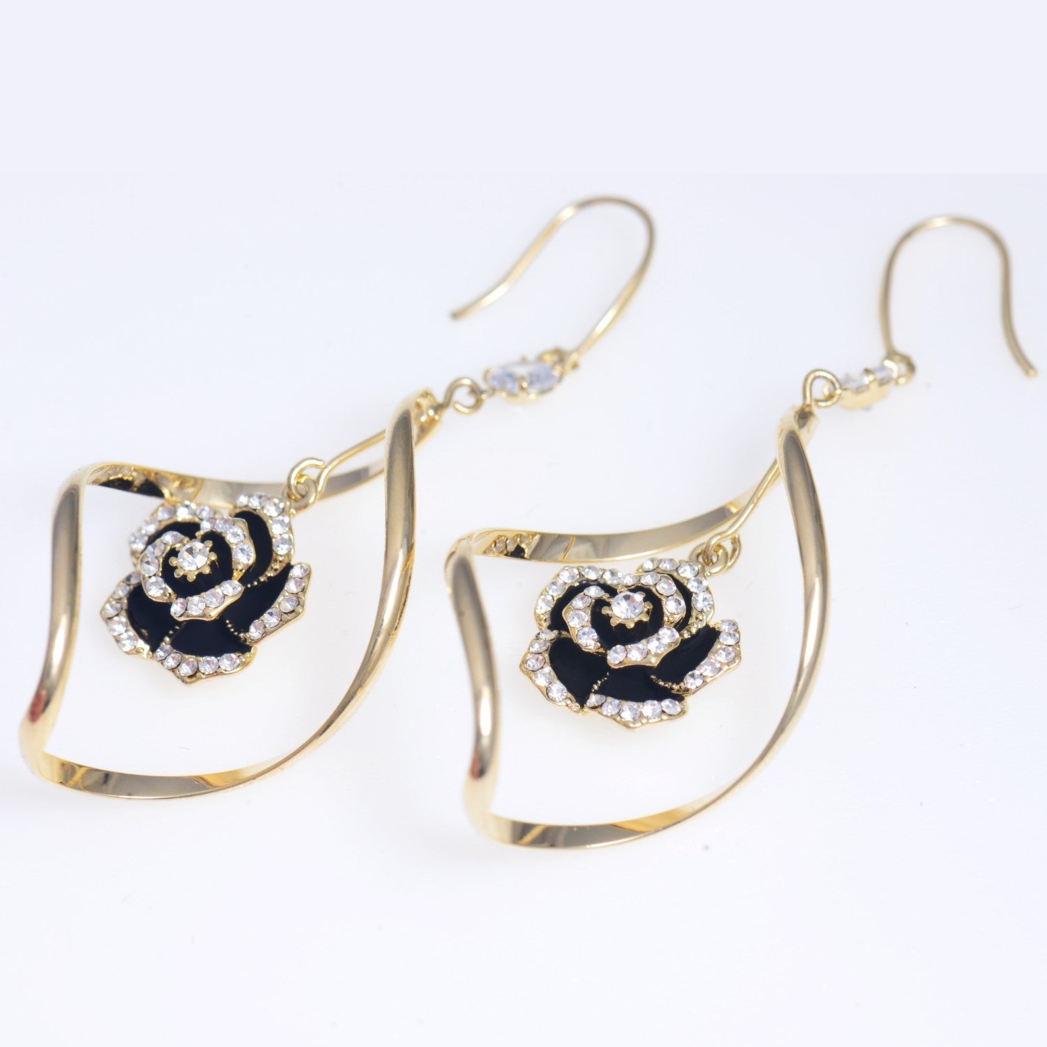 Camellia earrings