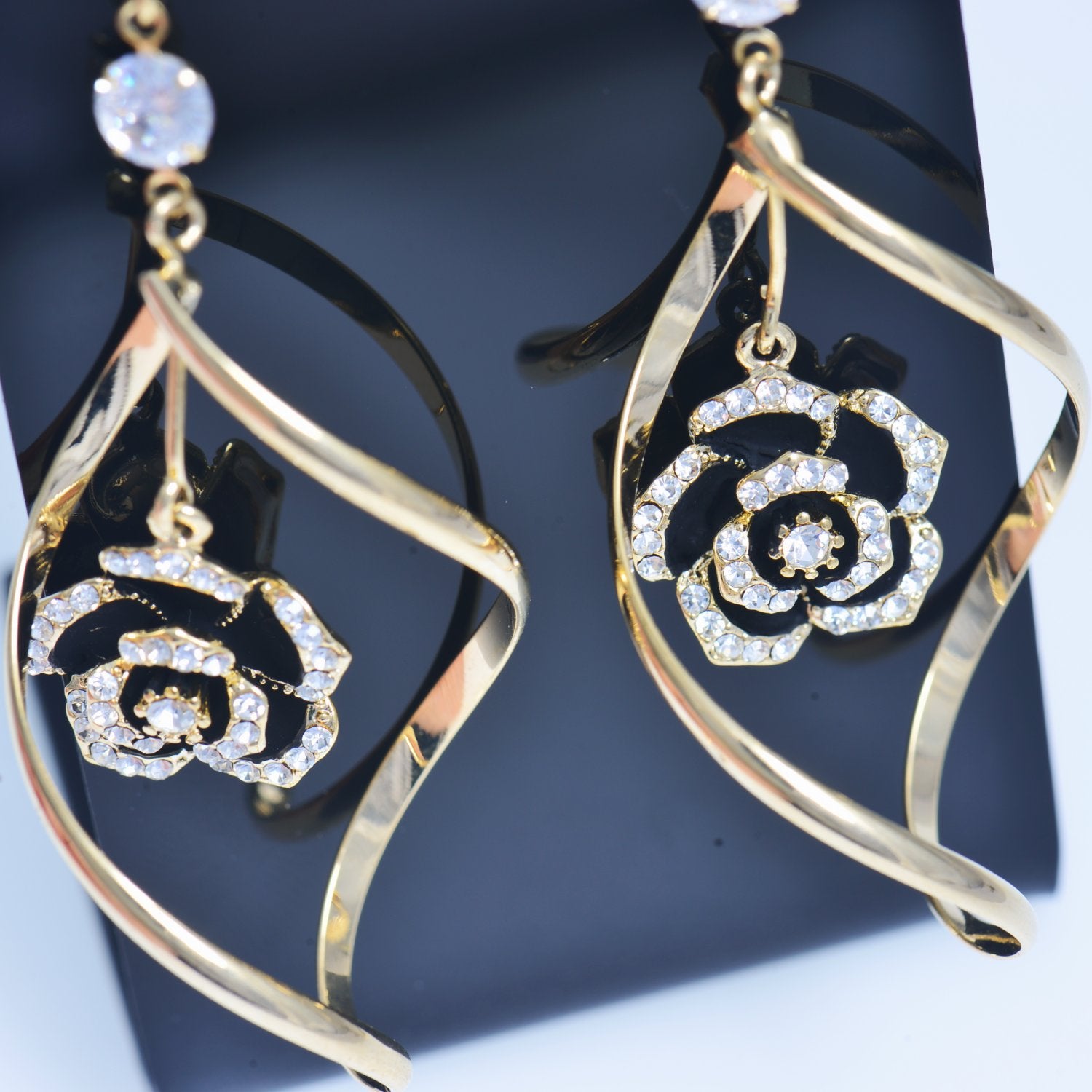 Camellia earrings