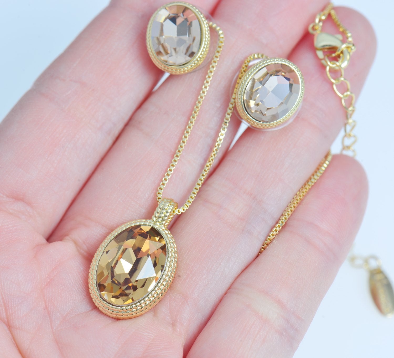 Necklace and Earrings Matching Set