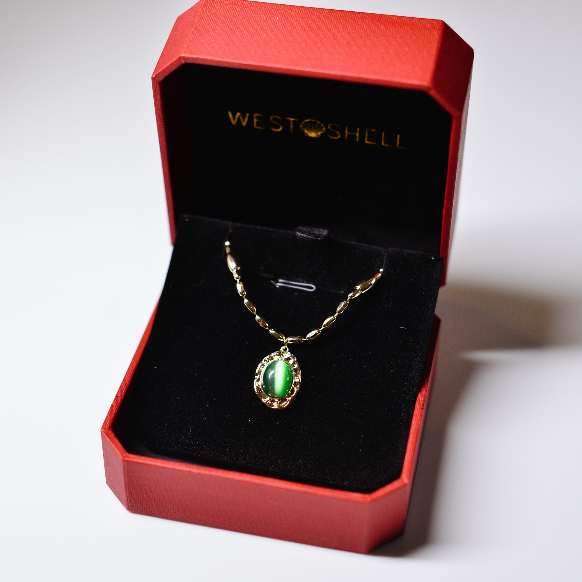 Lab Opal Pendant Necklace