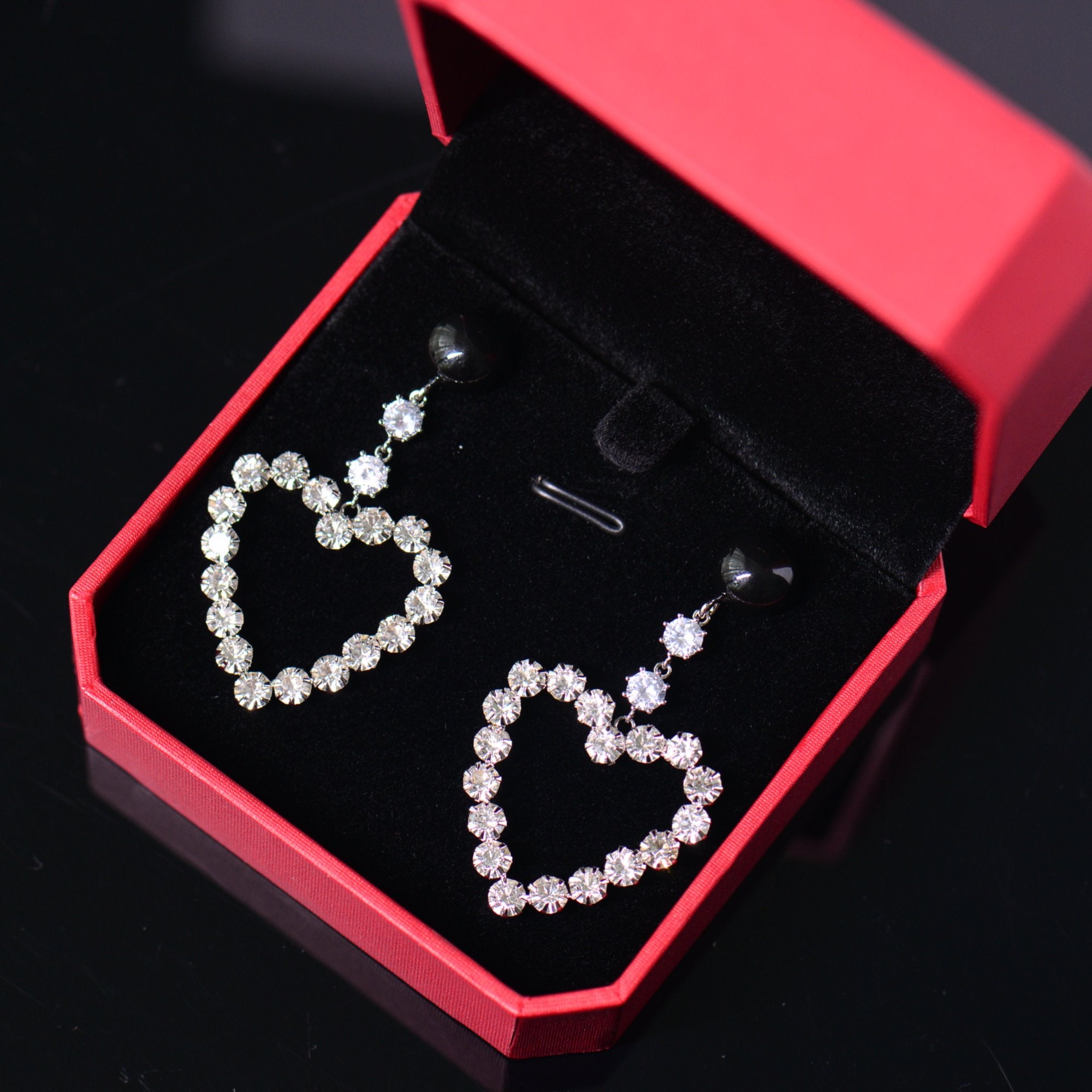 Heart Chandelier Earrings