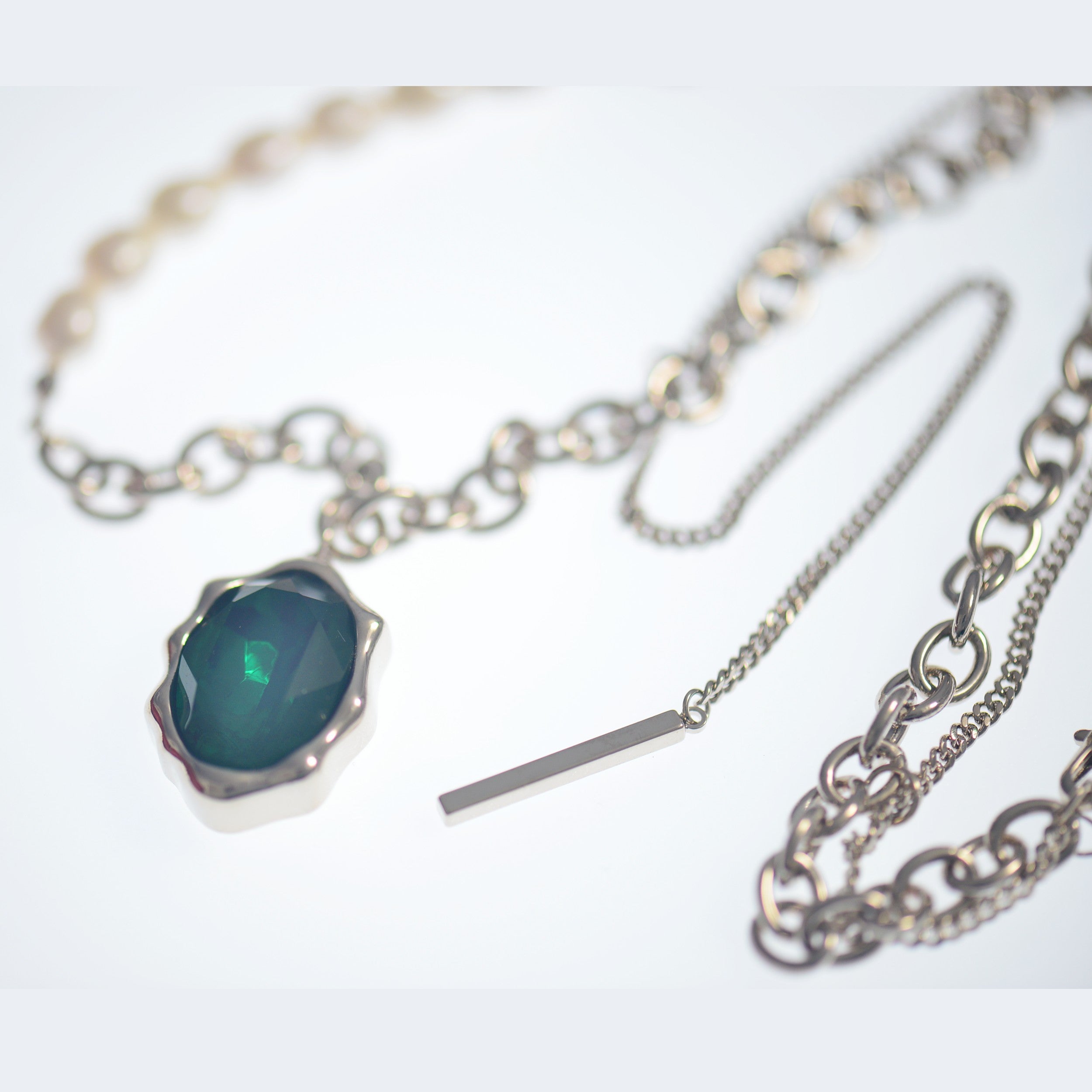 Emerald Pendant Necklace