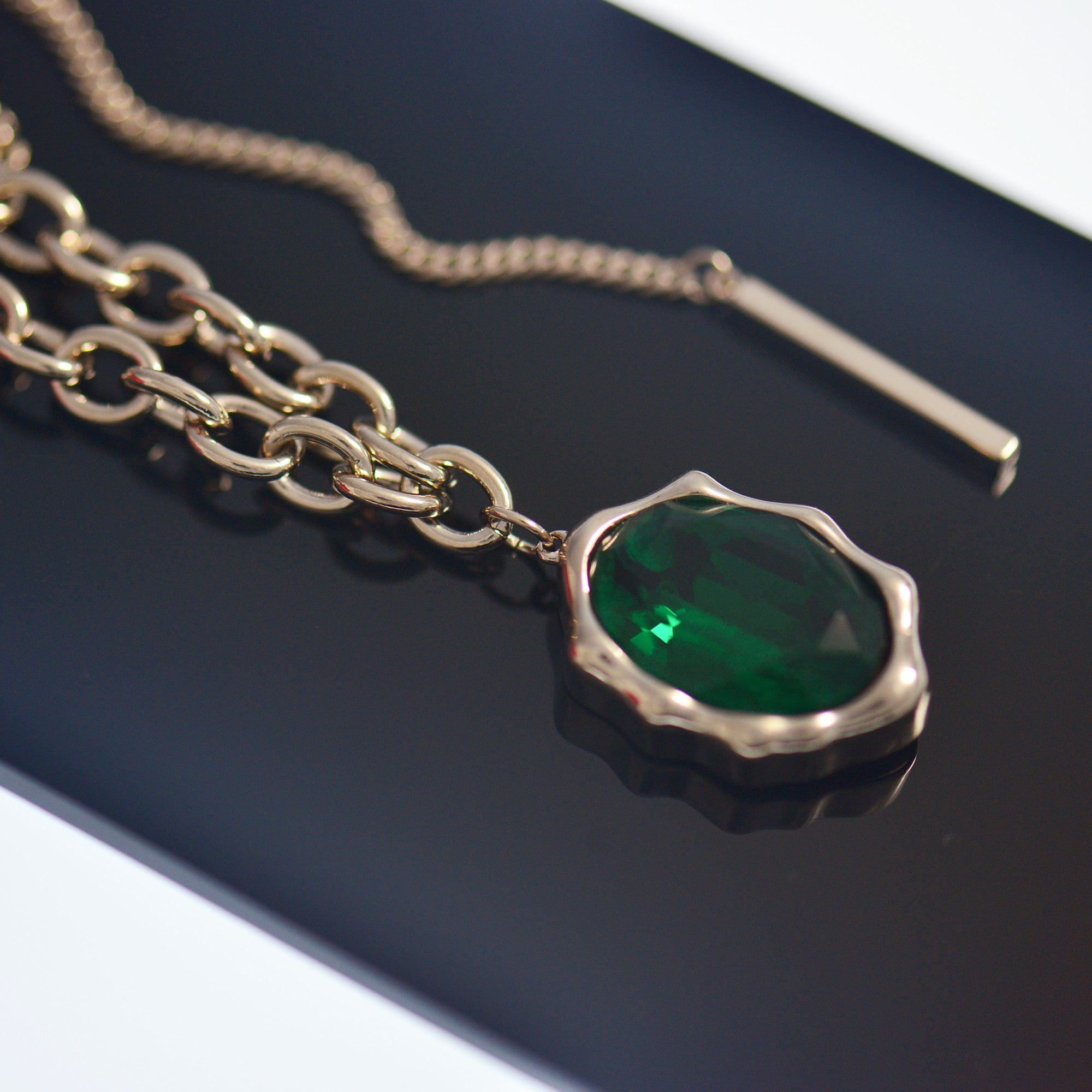 Emerald Pendant Necklace