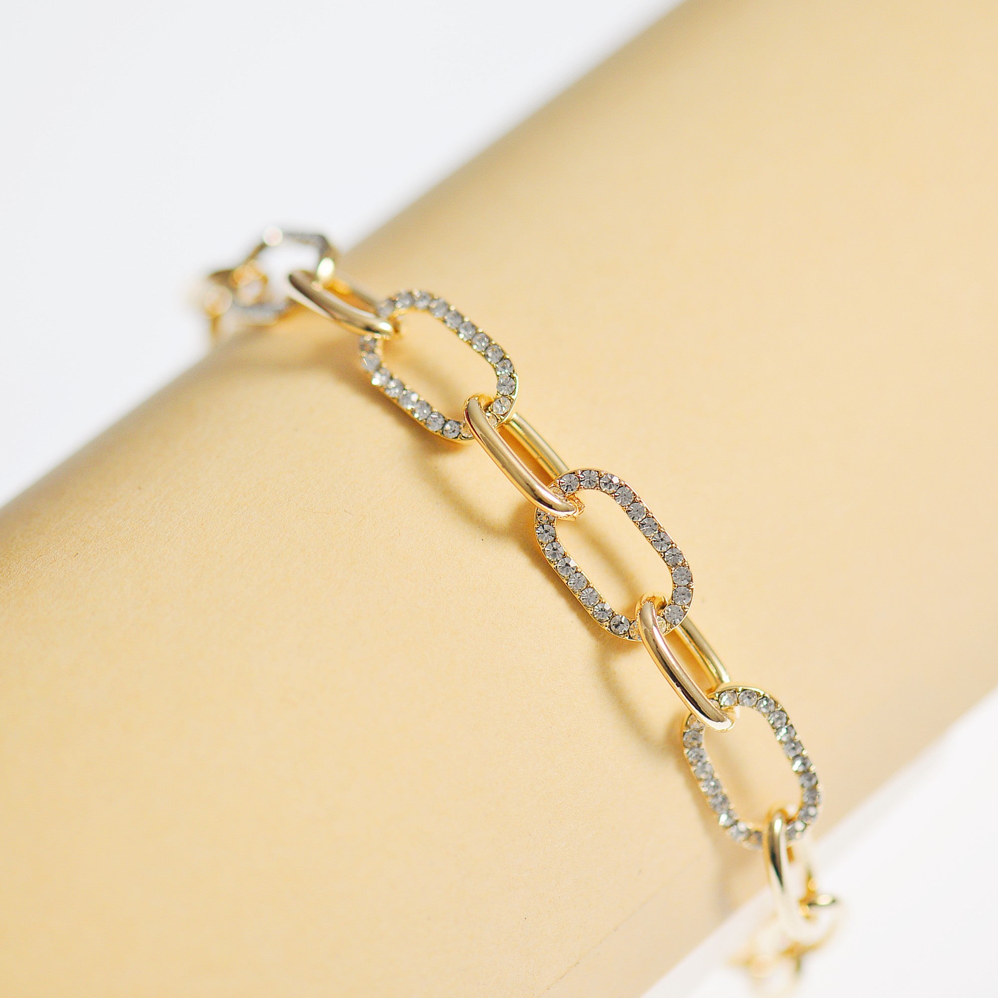 CZ Link Chain Bracelet