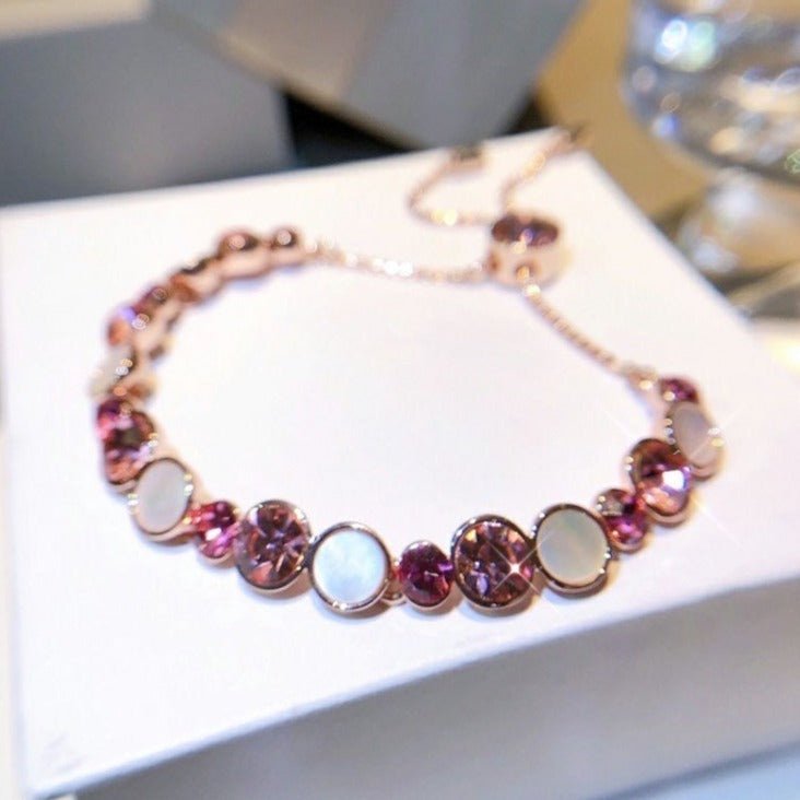 CZ and mother pearl Bracelet