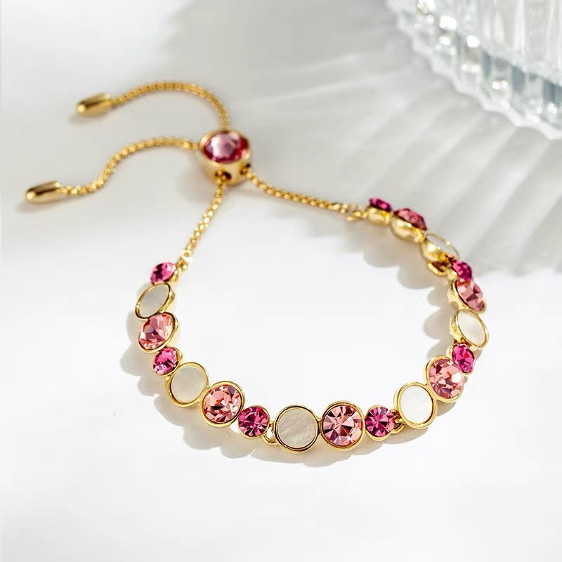 CZ and mother pearl Bracelet