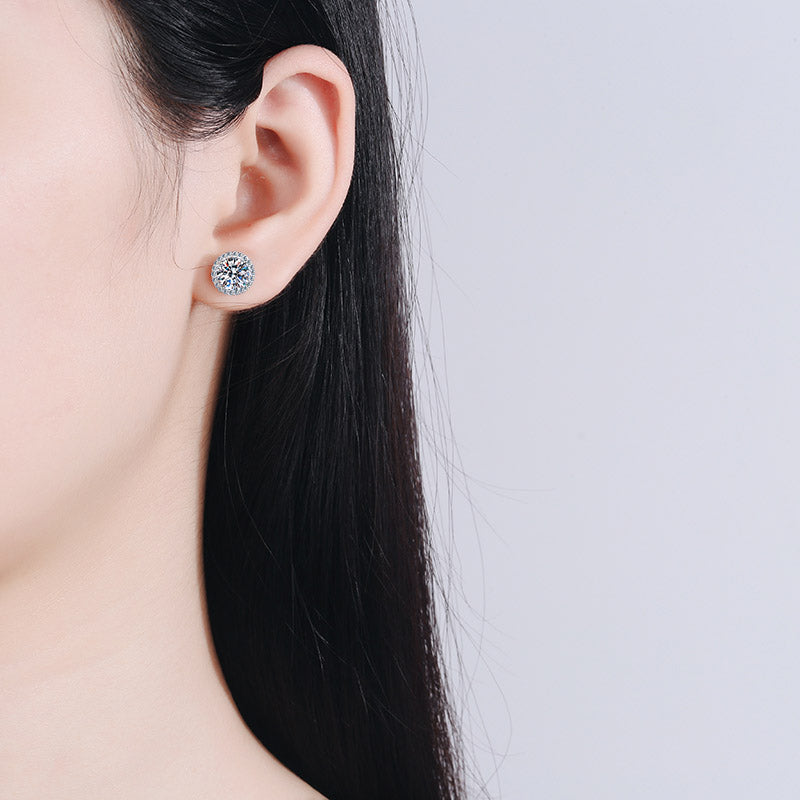 Moissanite Diamond Classic Stud