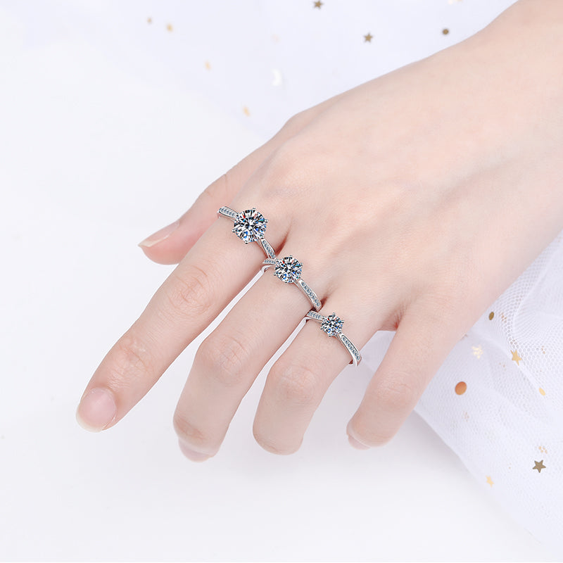 Moissanite Diamond Ring