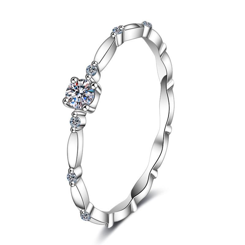 Moissanite Diamond Ring