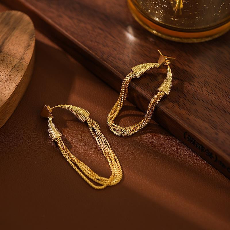 Gilded Glamour -Tassel Earrings