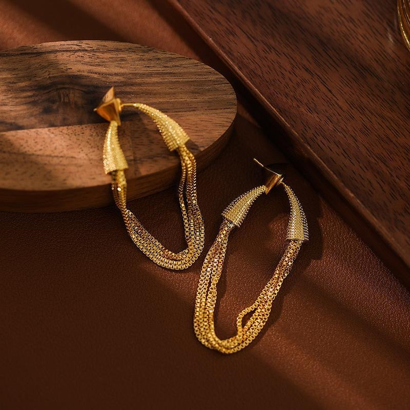 Gilded Glamour -Tassel Earrings
