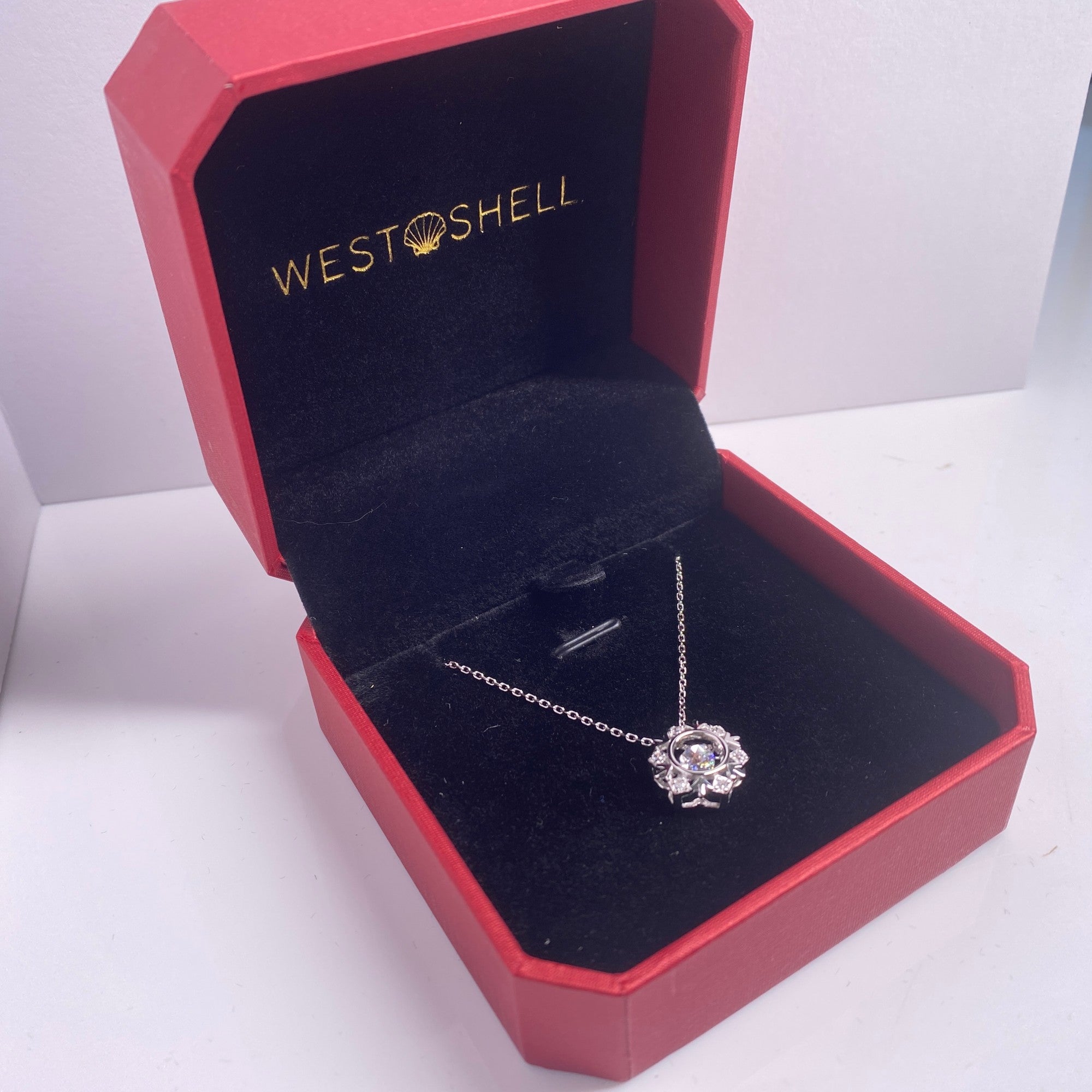 Moissanite diamond hexagram pendant necklace 0.5ct