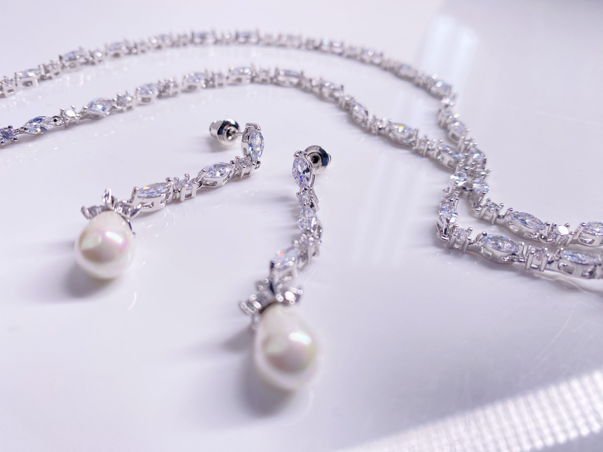 Bridal wedding jewelry set