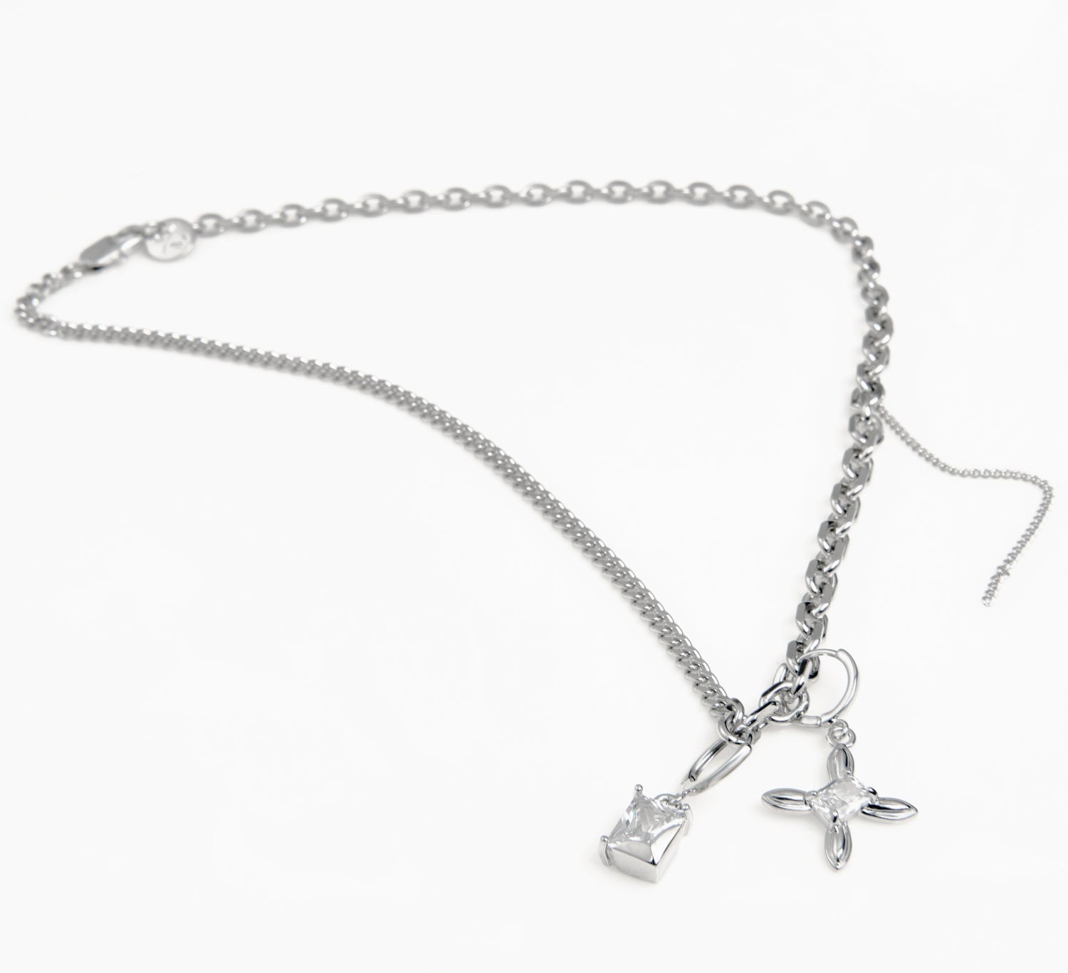 Crystal Cross Necklace and Bracelet Set