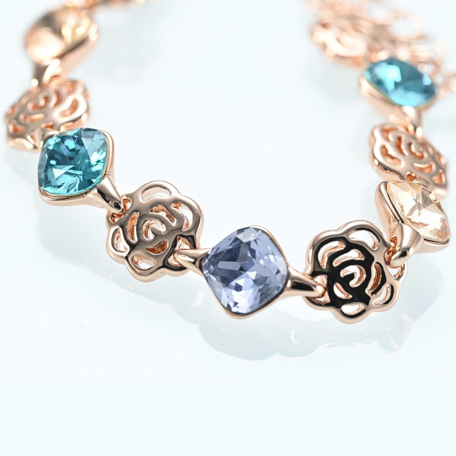 Rose Gold plated crystal bracelet