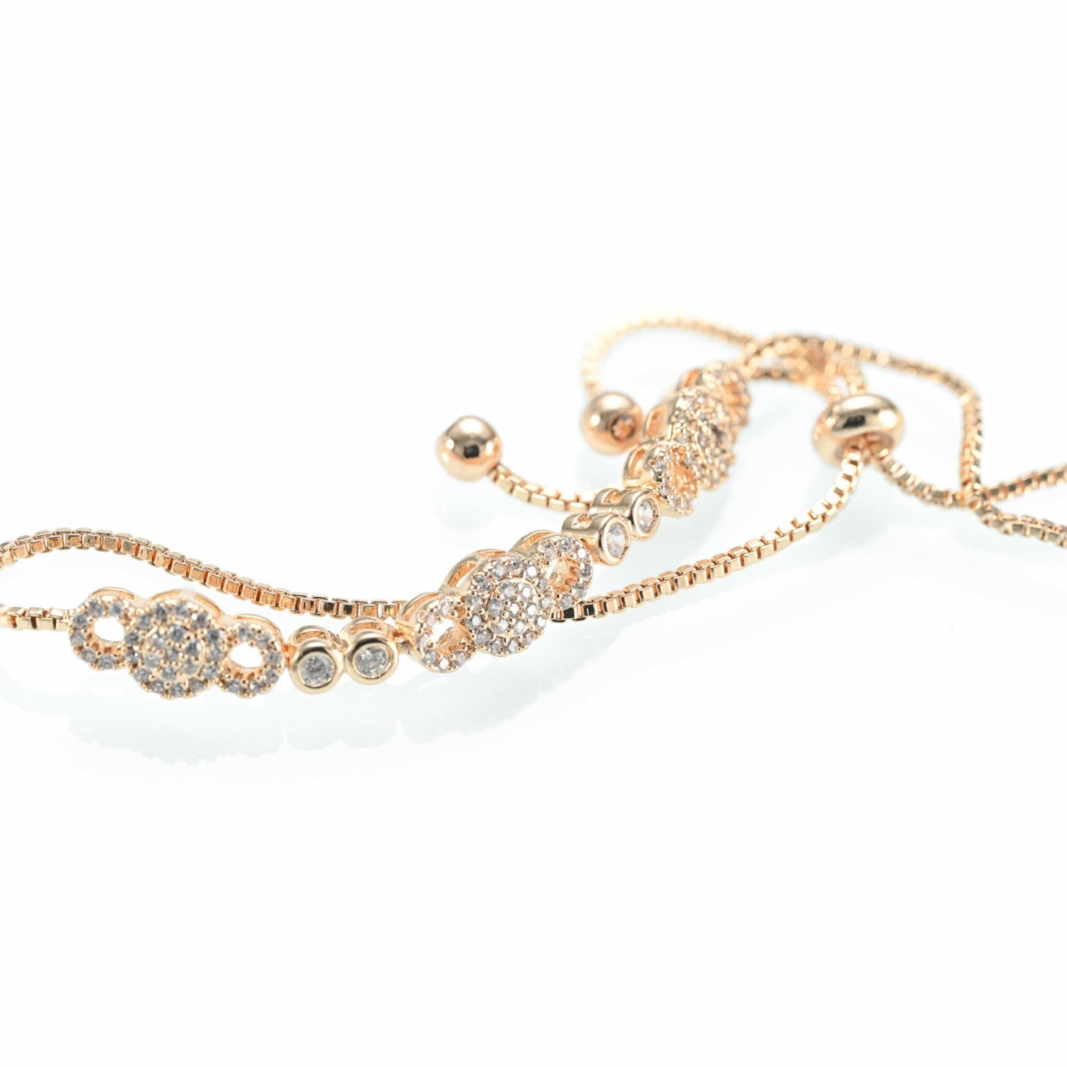 Gold Plated Bracelet Cubic Zirconia