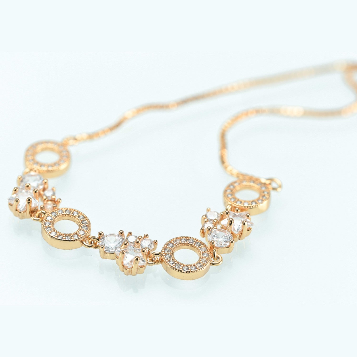 Gold Plated bracelet Cubic Zirconia
