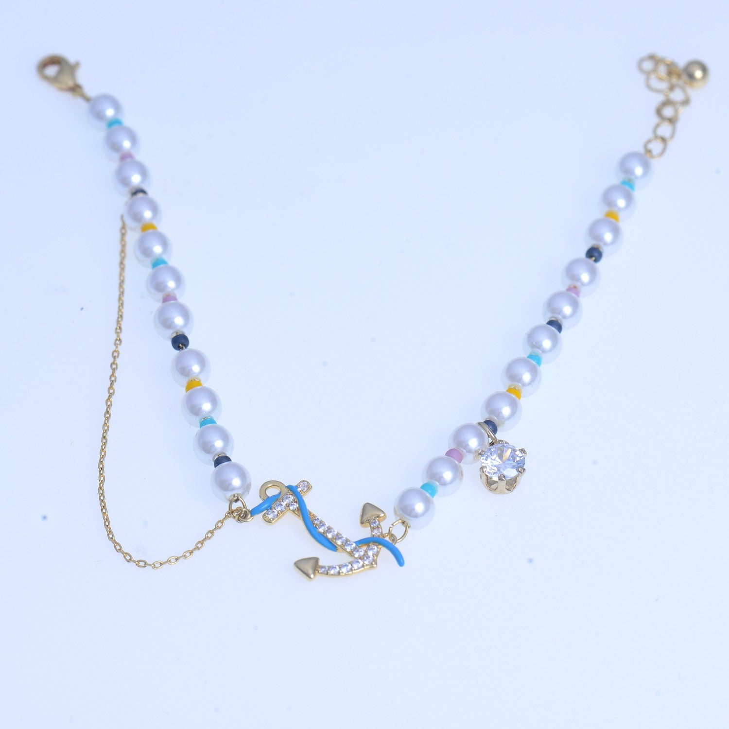 Cute anchor beads bracelet