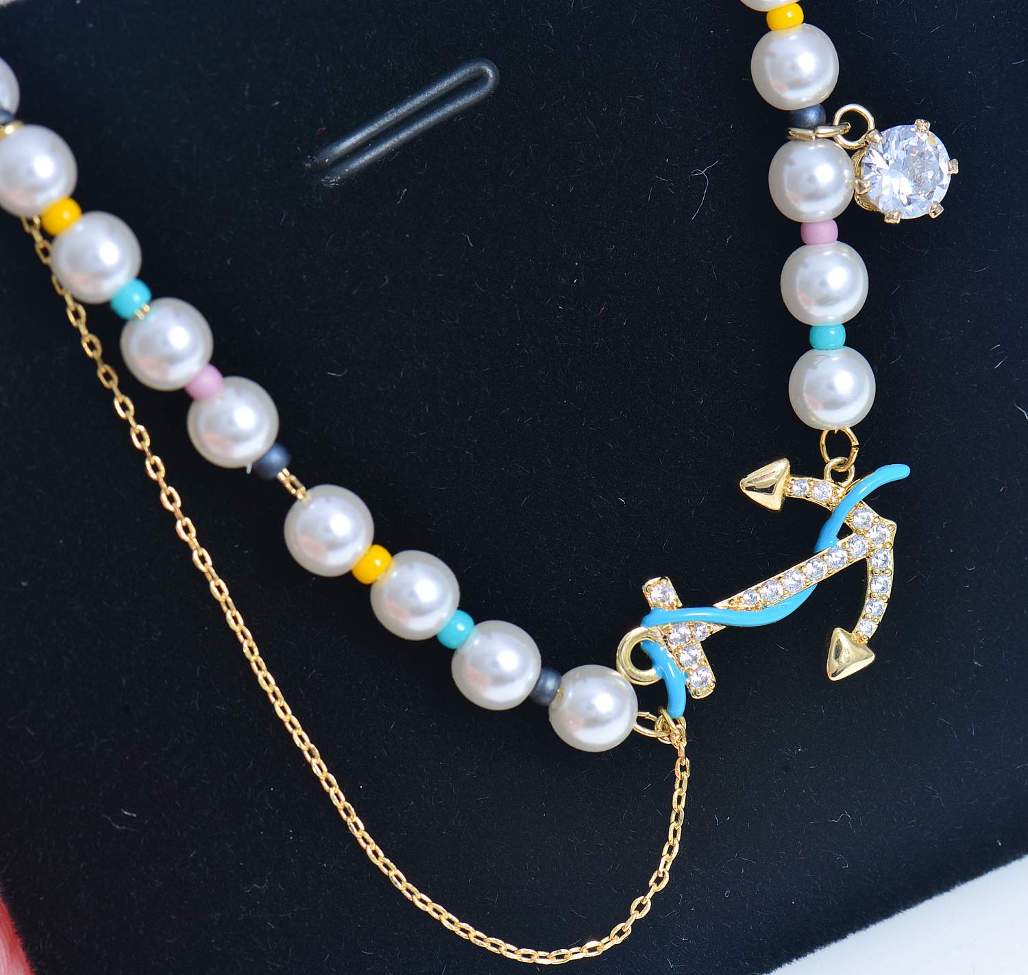 Cute anchor beads bracelet