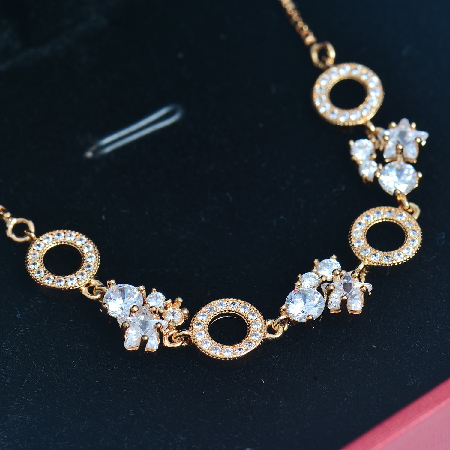 Gold Plated bracelet Cubic Zirconia