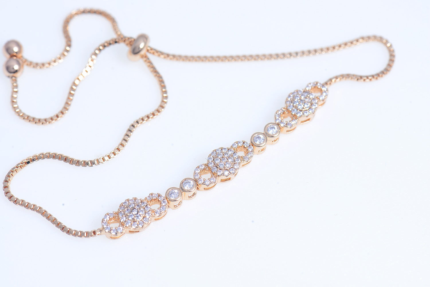 Gold Plated Bracelet Cubic Zirconia