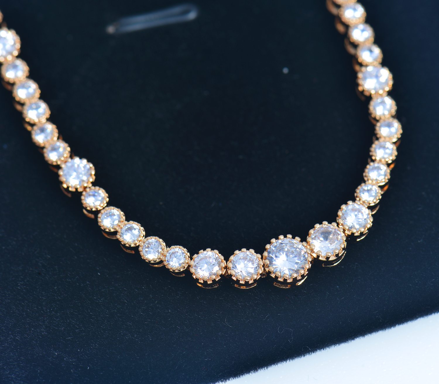 Gold Plated Bracelet Cubic Zirconia