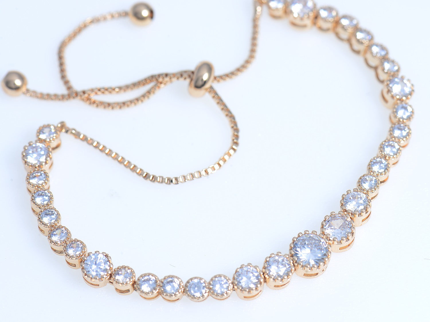 Gold Plated Bracelet Cubic Zirconia