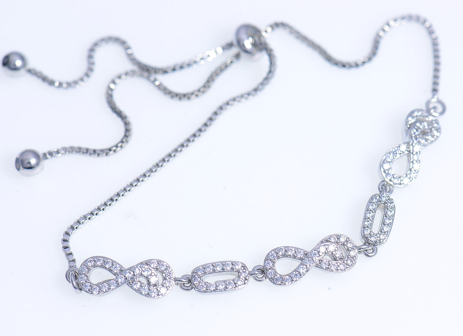 Knot Design Bracelet Cubic Zirconia