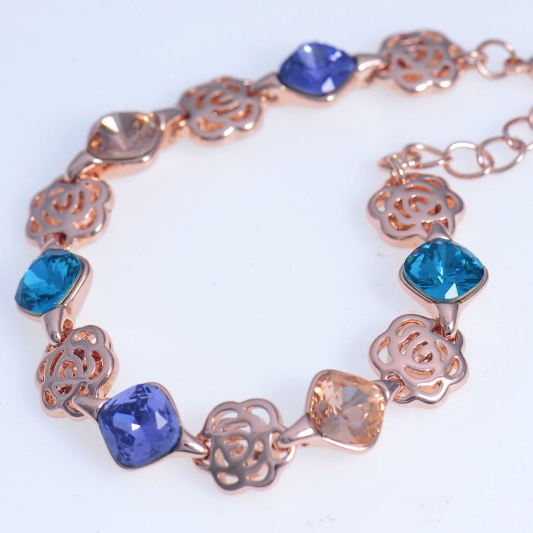 Rose Gold plated crystal bracelet