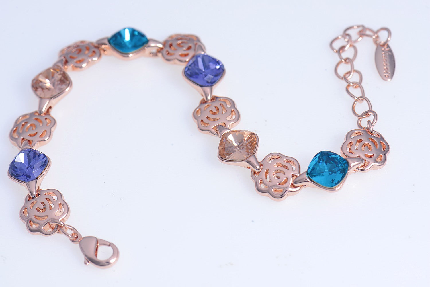 Rose Gold plated crystal bracelet