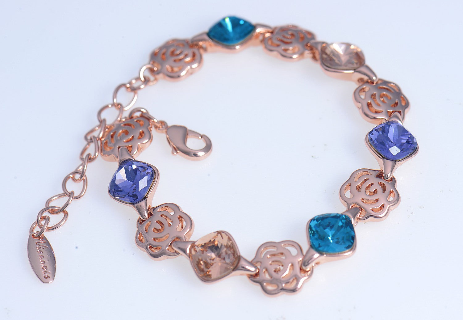 Rose Gold plated crystal bracelet