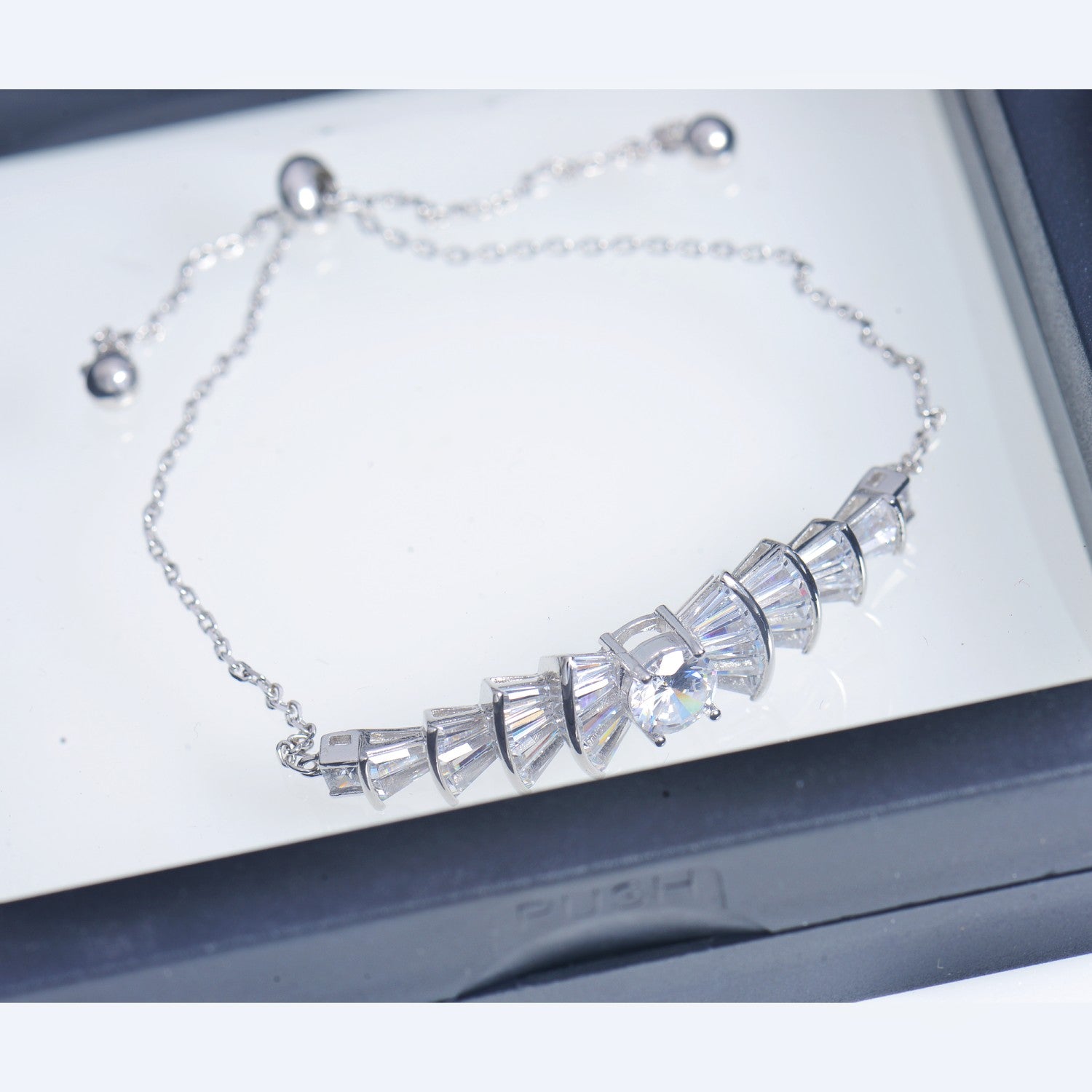 Butterfly Bow Bracelet in Zirconia
