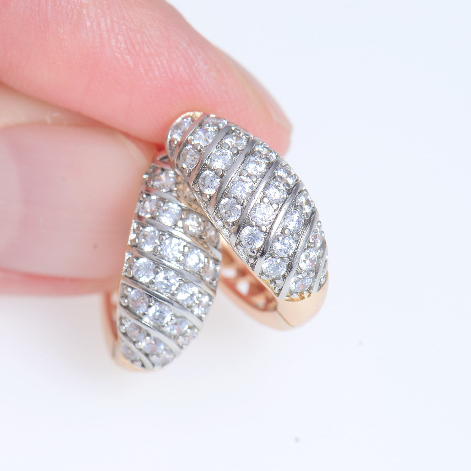 Crystal Hoop Earrings