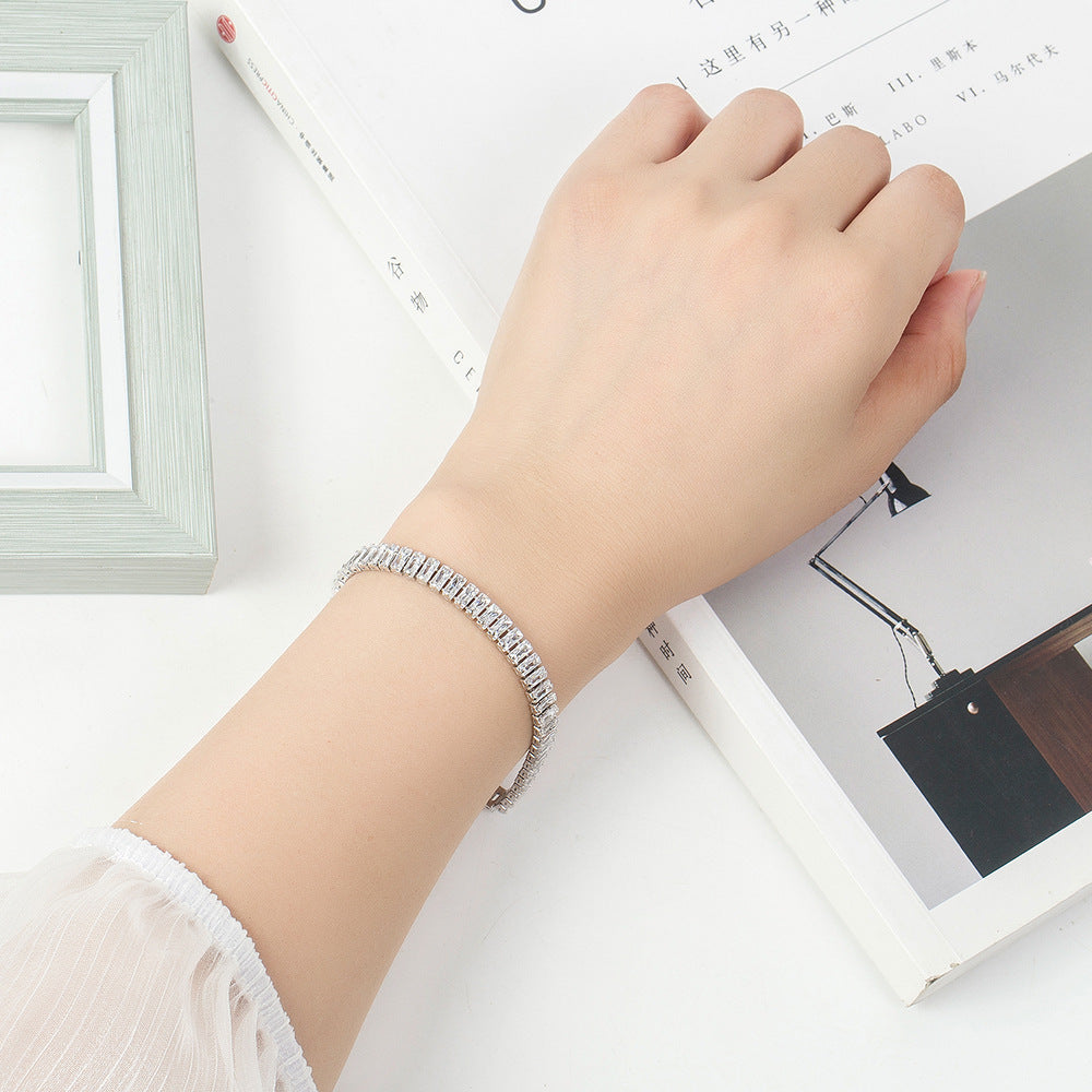 Tennis Bracelet Classic Zircon Inlaid bracelet