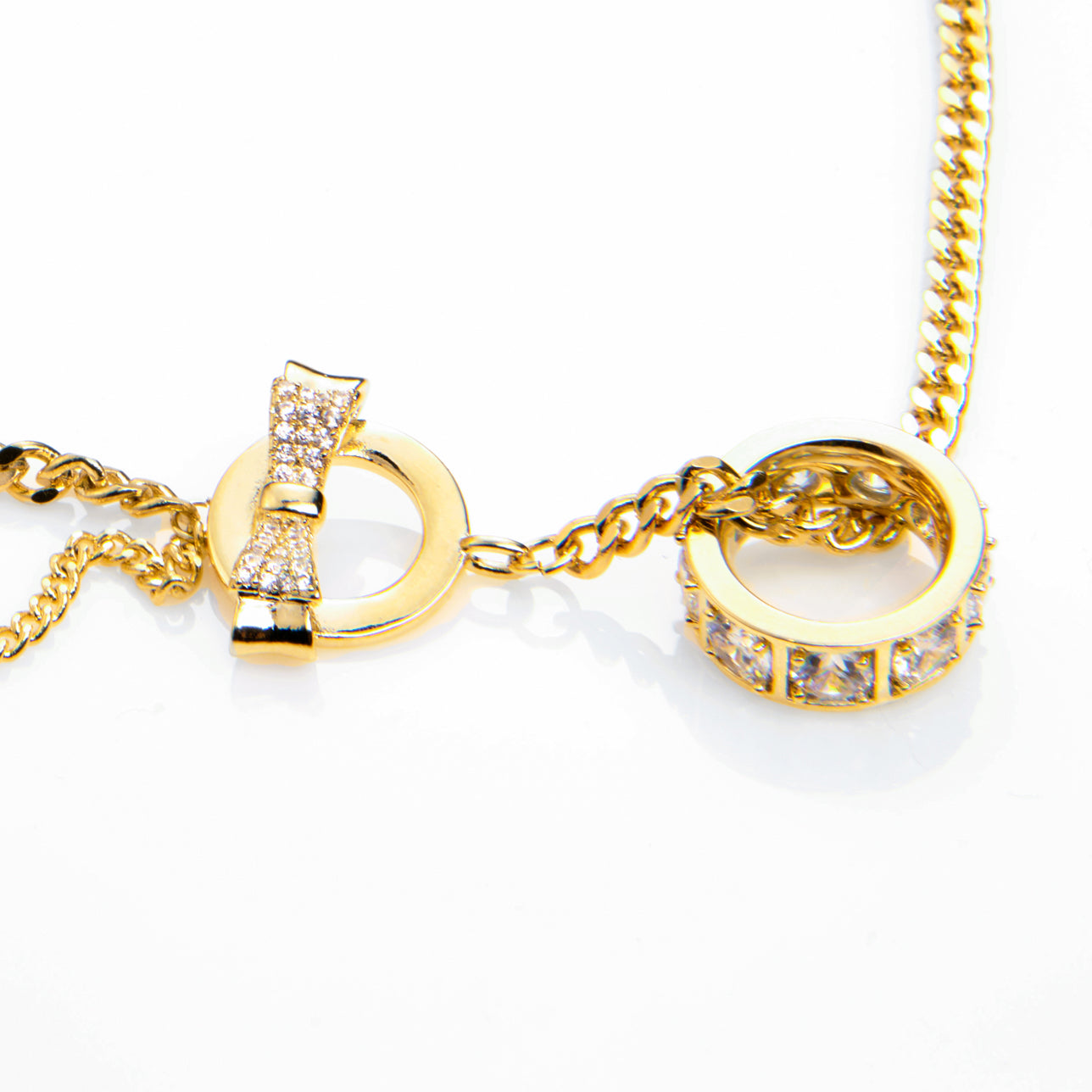 CZ Diamond Ring Pendant necklace