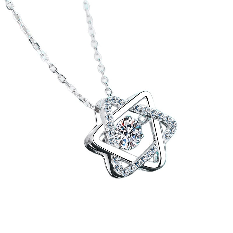 Hexagram Pendant 0.5CT Moissanite diamond Necklace