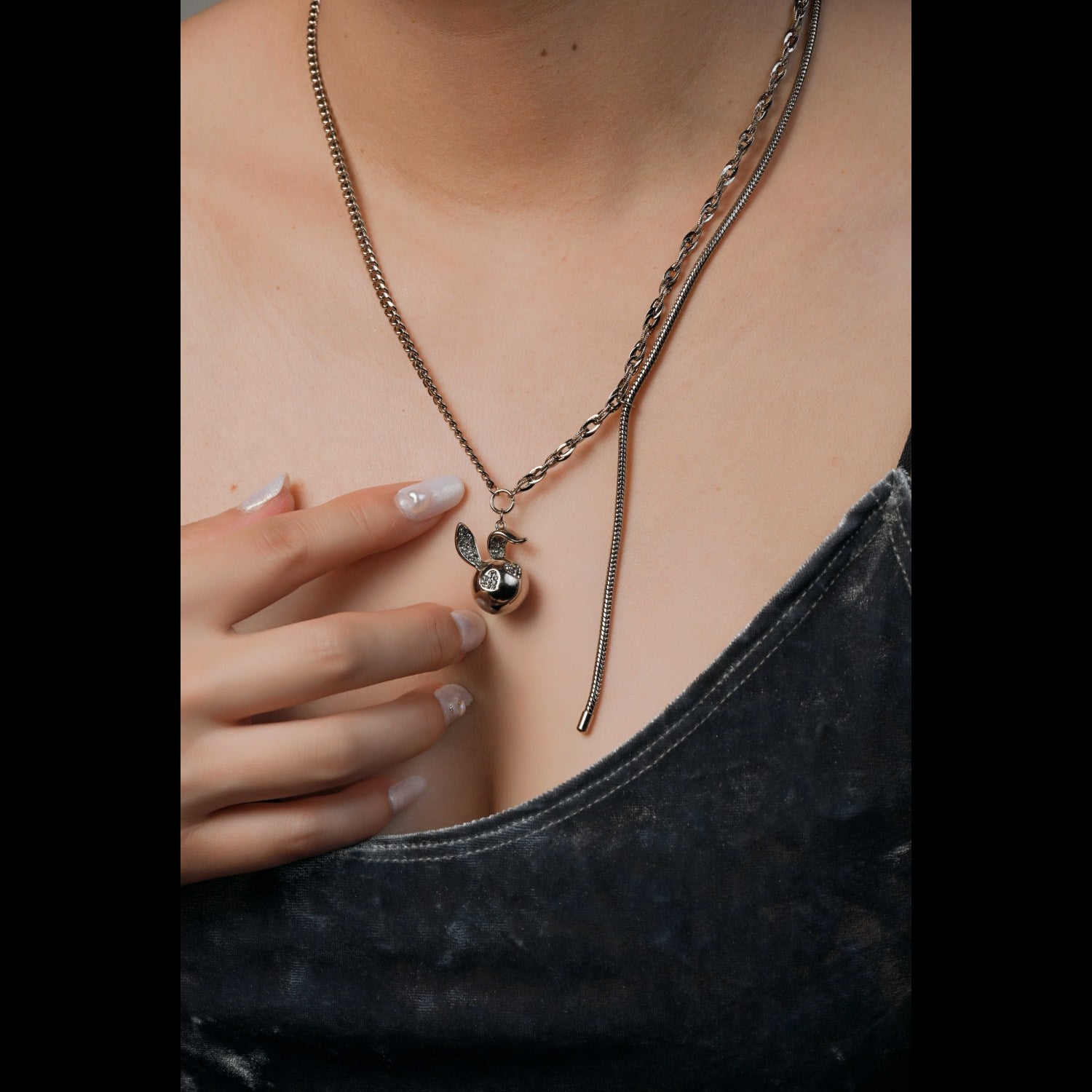Rabbit Hollow Pendant Necklace