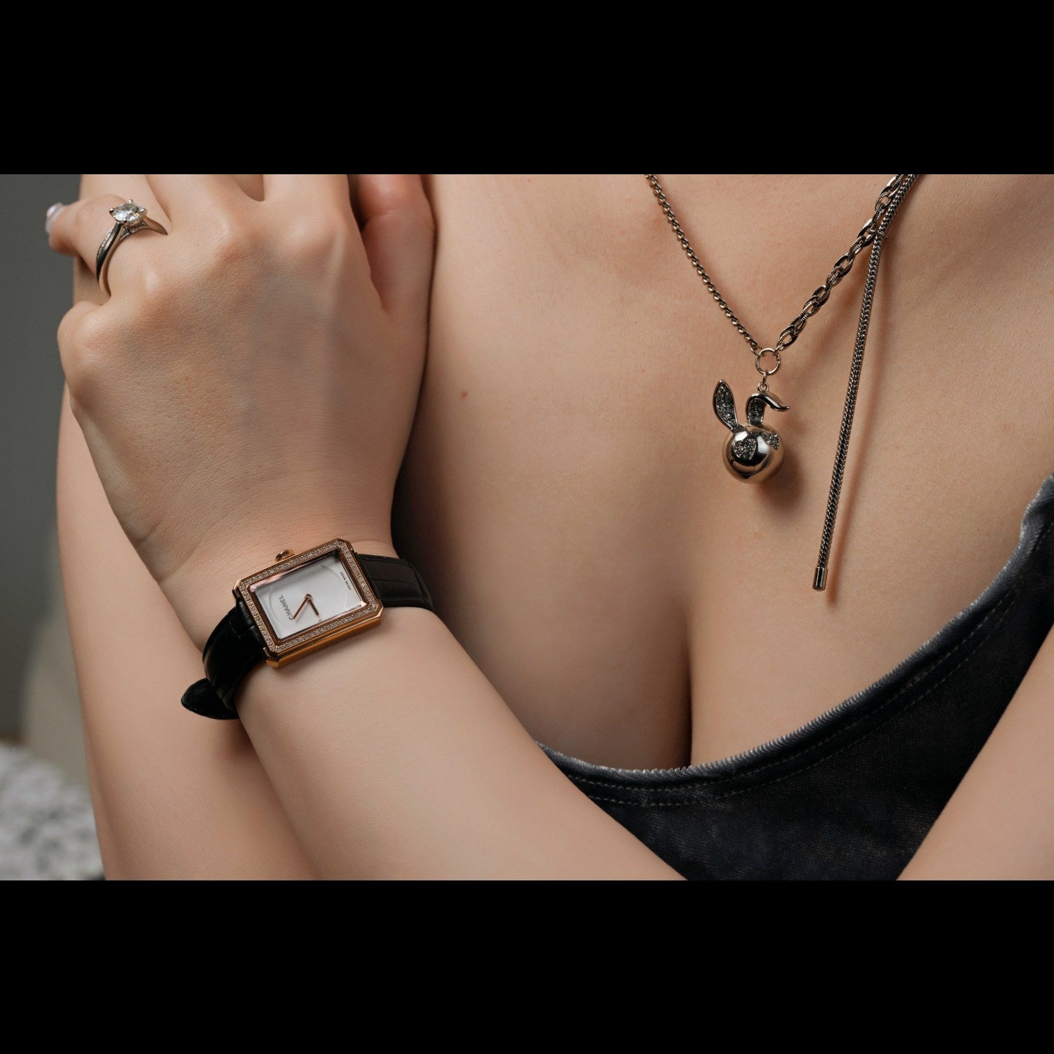 Rabbit Hollow Pendant Necklace