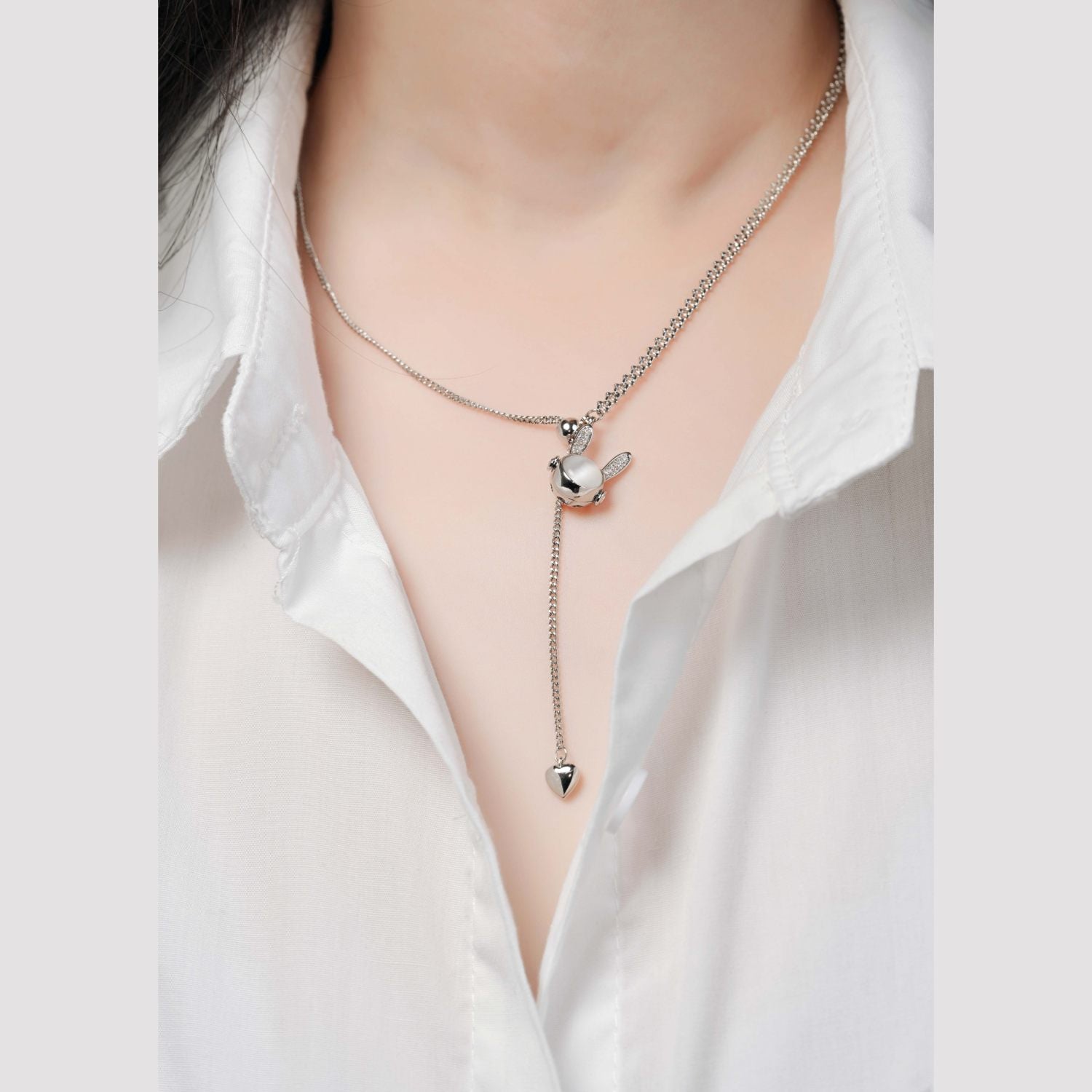 Opal rabbit Necklace