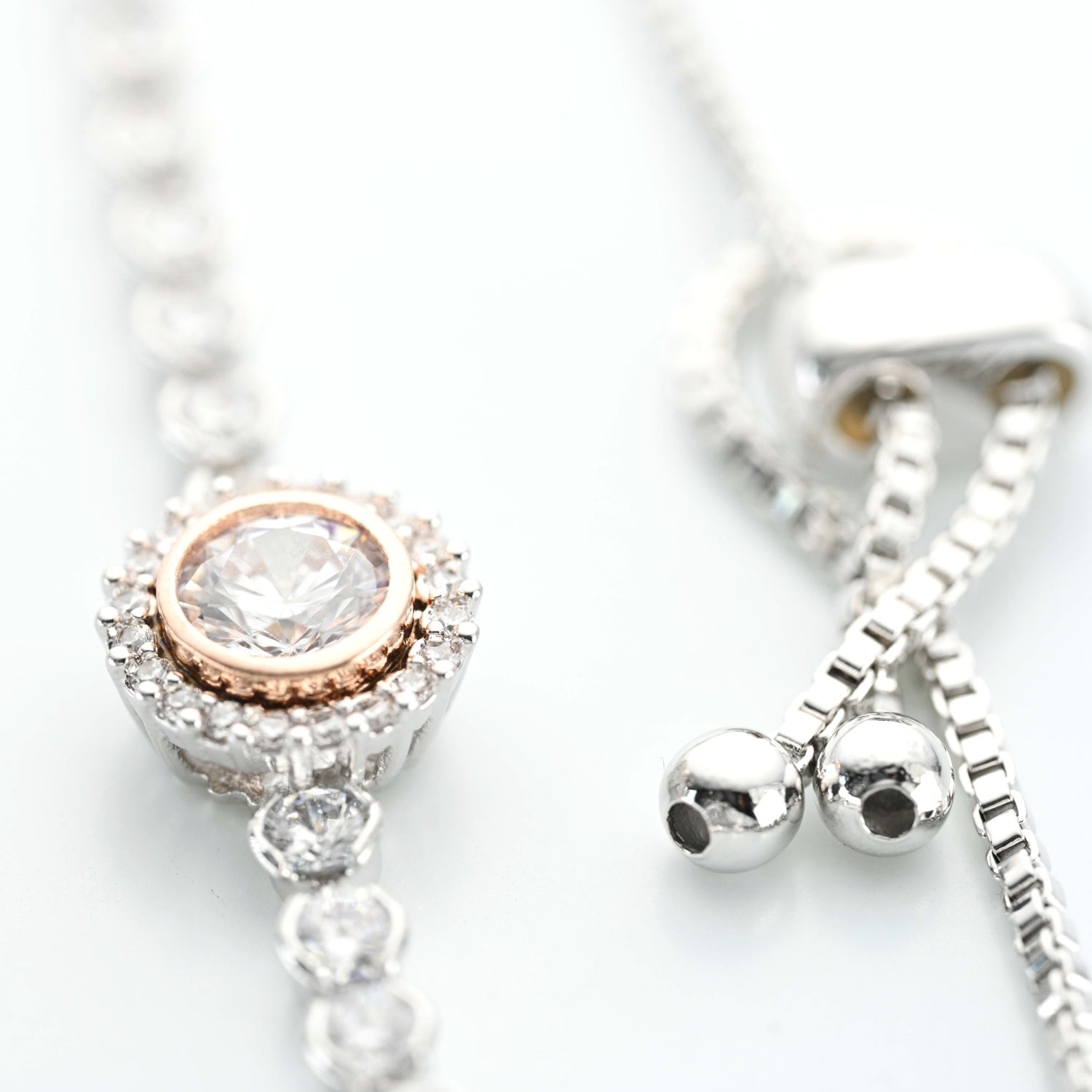 White Gold Plated Zirconia Bracelet
