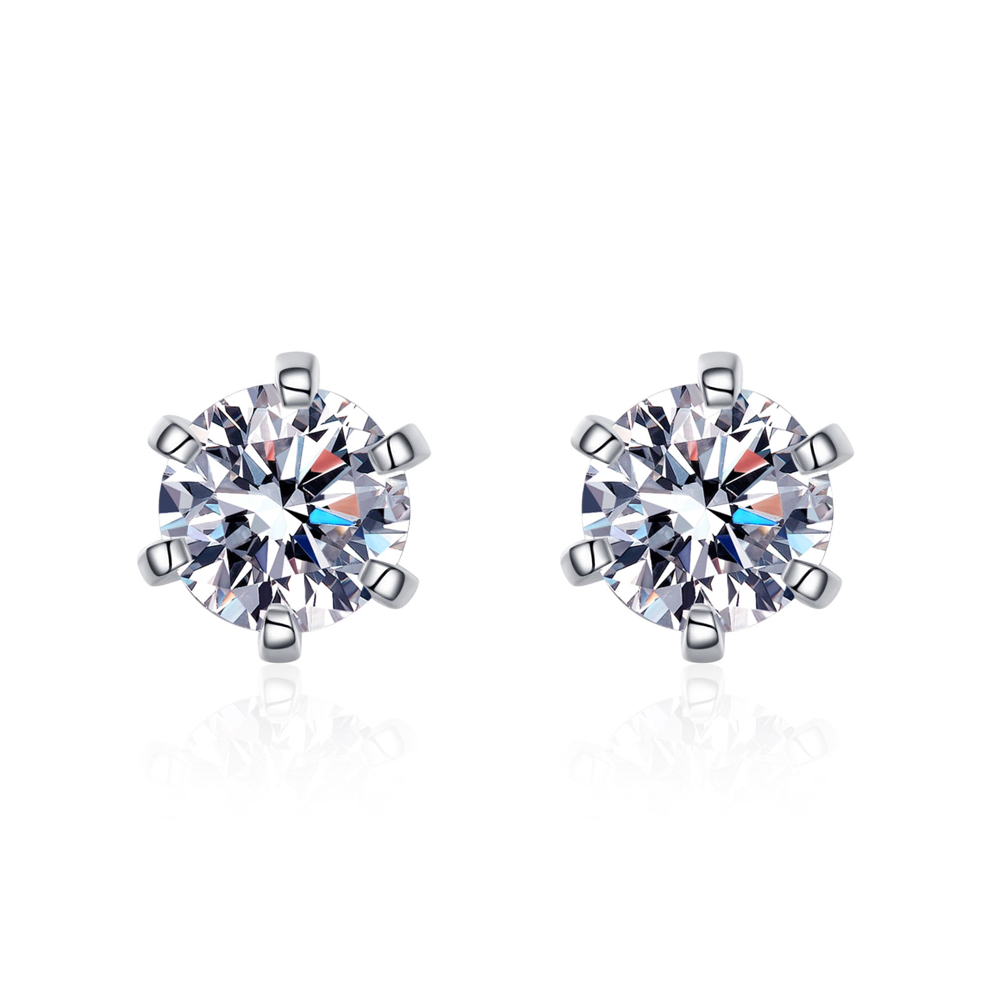Moissanite stud earrings